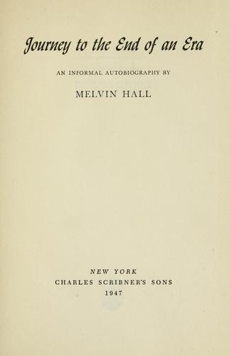 Cover of JOURNEY TO THE END OF AN ERA
