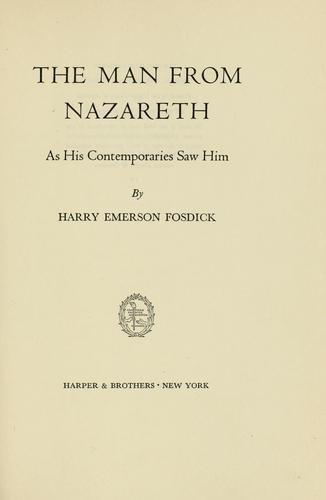 Cover of THE MAN FROM NAZARETH