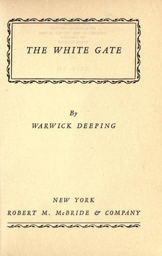 Cover of THE WHITE GATE