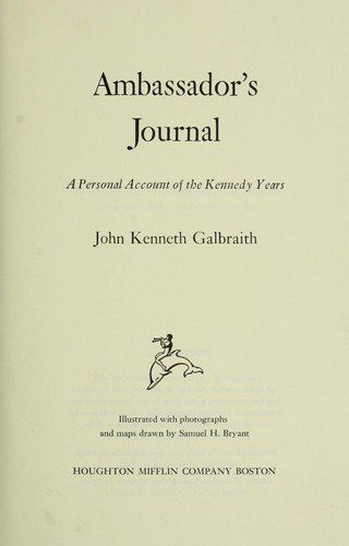 Cover of AMBASSADOR'S JOURNAL