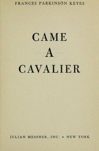 Cover of CAME A CAVALIER
