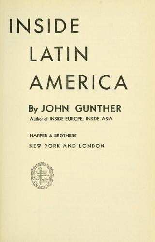 Cover of INSIDE LATIN AMERICA