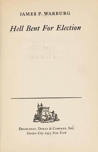 Cover of HELL BENT FOR ELECTION
