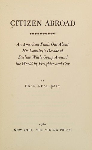 Cover of CITIZEN ABROAD