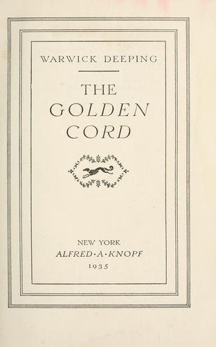 Cover of THE GOLDEN CORD