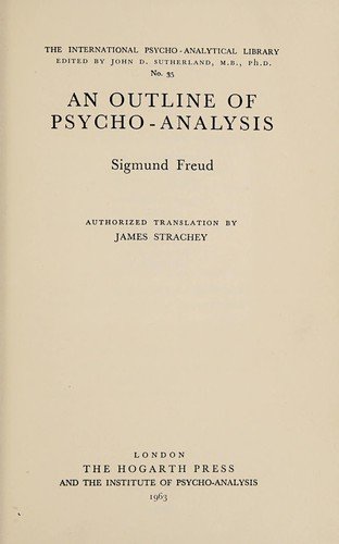 Cover of AN OUTLINE OF PSYCHOANALYSIS