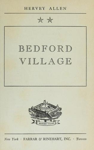 Cover of BEDFORD VILLAGE