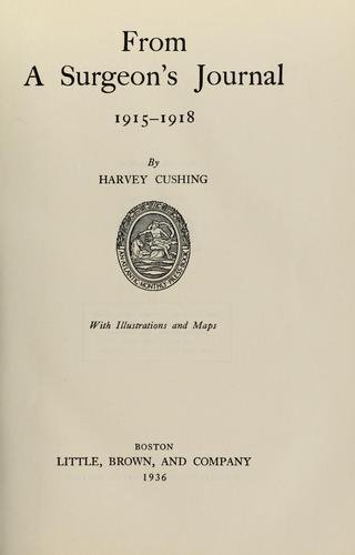 Cover of FROM A SURGEON'S JOURNAL