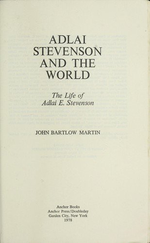 Cover of ADLAI STEVENSON