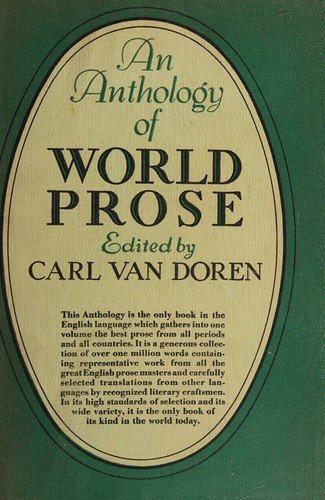 Cover of ANTHOLOGY OF WORLD PROSE