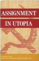 Cover of ASSIGNMENT IN UTOPIA