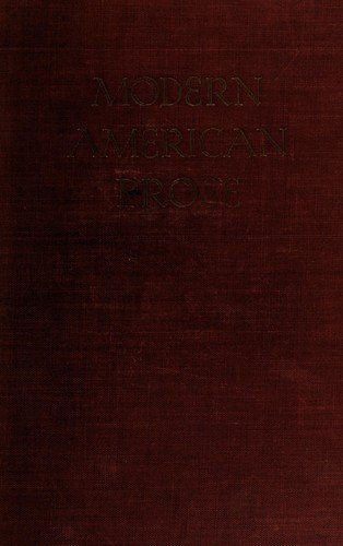 Cover of MODERN AMERICAN PROSE
