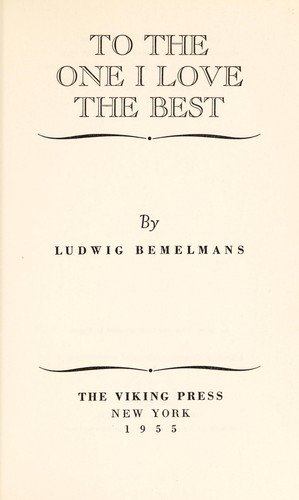 Cover of TO THE ONE I LOVE THE BEST